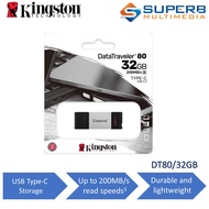 Kingston DataTraveler 80 USB Type-C Pendrive [DT80/32GB,64GB,128GB,256GB]