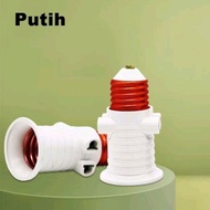 Voltama V226 Combination Fitting E27 Combination Lamp Fitting 2-Way Plug White Voltama V226