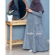 Viral Halimah Dress gamis corduroy by Elmina hijab