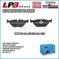 [REAR BRAKE PAD] BMW E34/ E32 LPB Premium Semi Metallic