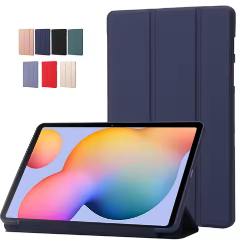 For Samsung S6 Lite Tablet Case 10.4 inch PU Leather TPU Back Stand Tablet Shell for Funda Galaxy Ta