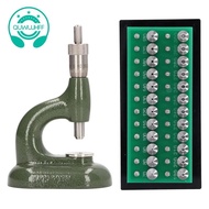 Watch Repair Tool Watch Press Set Watch Back Case Closer Watchmaker Jewelling Tool Aluminum Alloy Green with 48Pcs Dies