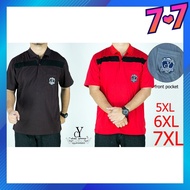 CY 3486 PLUS SIZE MAN CASUAL POLO COLAR SHIRT BIG SIZE / SHIRT COLAR SIZE BESAR 3XL 4XL 5XL 6XL 7XL