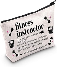 TSOTMO Fitness Instructor Gift Fitness Workout Zipper Makeup Toiletry Bags For Fitness Coach Bodybuilder Gift Fitness Lovers Gift Fitness Trainer Appreciation Gift, Fitness Instructor, Cosmetic Bag