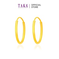 IH0 TAKA Jewellery 999 Pure Gold 5G Hoop Earrings