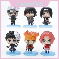 Naruto Q Version Six Paths Naruto Obito Pvc Action Figure For Car Decoration Collectible Blind Box