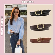 Retro Belt Simple And Versatile Thin Belt Korean Jeans Belt Women's Decorative Belt Non-porous Belt 