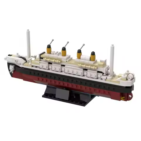 Gobricks MOC Titanic Cruise Ship Bricks Model RMS Titanic Ocean Liner Boat Cruise Ship Building Bloc