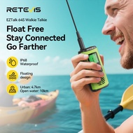 Retevis EZTALK 4S/64S 10KM IP68 Waterproof Floating GMRS/UV Walkie Talkies SOS Flashlight Long Range