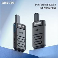 CBCBTWO GT-911 Set Of 2 Mini Walkie Talkie Pocket Portable Two Way Radio Type-C Charger For 4S shop 