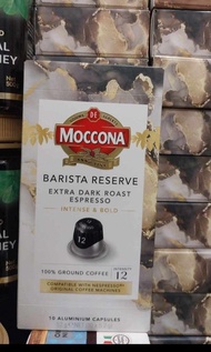 $100／4盒，$300／13盒，Moccona  咖啡膠囊。 風味: 強烈且濃郁(Intense & Bold)成分: 100% 研磨咖啡粉。相容性: 可與Nespresso® 原創咖啡機相容。包裝