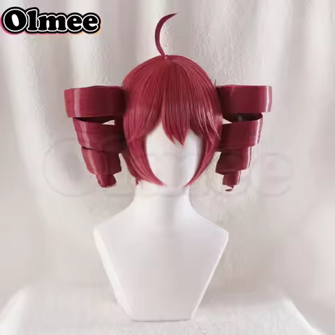 [Olmee]In Stock Teto Kasane Cosplay Wig UTAU Synthesizer V Uniform Dress Full Set Styled Twin Tails 