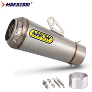 ระบบไอเสียรถจักรยานยนต์ปลายท่อการแข่งวิบากโมโตครอสหลบหนีโมโตตัวเก็บเสียงท่อไอเสีย GP ลูกศรเหล็กสแตนเ