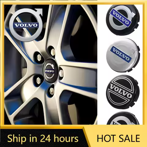 2026 New For Volvo Emblems 4pcs/set 64mm VOLVO Badge Car Wheel Center Cap For Volvo XC60 V70 S60 XC9