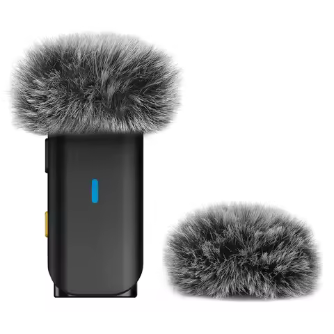 Geekria for Creators Furry Windscreen Compatible with Hollyland Lark M1 Wireless Mic, Mic DeadCat Wi