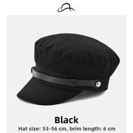 Stylish Navy Cap with Belt Buckle