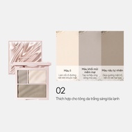 Bảng phấn tạo khối Carslan 3 màu mềm mượt và không vón cục Highlight - khối mũi - khối mặt 16g