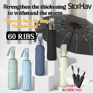 Non-Rescend Automatic Umbrella 60RIBS Folding Large Umbrella Can Withstand Storms