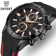 DIVEST Top Fashion Brand Creative Classic Men Watch Chrono Men's Rubbe