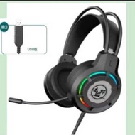 Local Lang 701USB Luminous Wired Luminous rgb Headset Headset usb 7.1 Computer Headset