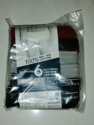 GIORDANO三角內褲六條裝(L碼)紅灰黑