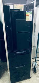 超靚 💥珍珠黑玻璃面 三門雪櫃 可自動制冰 貨到付款 日立二手冰箱/電器