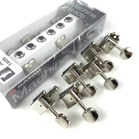 Original 6 In-line GOTOH SD91-05M Kluson Vintage Electric Guitar Machine Heads Tuners ( Nickel ) Tun
