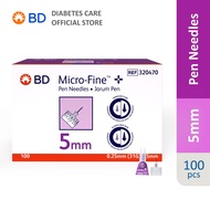 BD Micro Fine Pen Needles 5mm x 31G (Box of 100's)