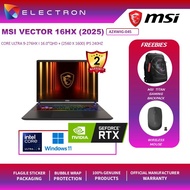 MSI Vector 16 HX AI A2XWIG-045 16" QHD+ Gaming Laptop (Ultra 9 275HX,32GB,2TB SSD,RTX 5080 16GB,W11)