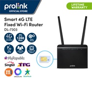 [Home/ Office/ Shop] Prolink CAT 6 Smart 4G LTE Fixed Wi-Fi Dual-Band Router (sim slot)