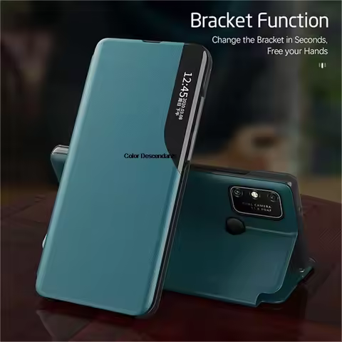 For Samsung Galaxy S25 FE Flip Leather Phone Case for SamsungS25FE S 25 FE SM-S731B smart window vie