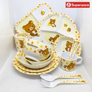 Rilakkuma -ฟีลกู้ด จานข้าวเด็ก แก้วน้ำ เมลามีน ริลัคคุมะ ศรีไทยซุปเปอร์แวร์ Superware  [ ขายแยกชิ้น l เลือกรหัสสินค้า ]