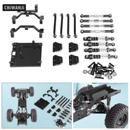 [CHiWANJi] 1/12 RC Upgrades Kit Servo Mount Spare Part Aluminum Alloy Shock Absorber Tie Rod Mount f
