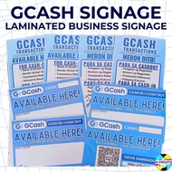 GCash Cash-in Cash-out Rates | GCASH LAMINATED SIGNAGES | GCASH BUSINESS SIGNAGES | THICK SIGNAGE