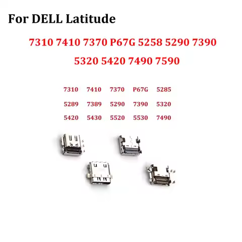 1PC USB Type C Charging Port For DELL Latitude 7310 7410 7370 P67G 5258 5290 7390 5320 5420 7490 759
