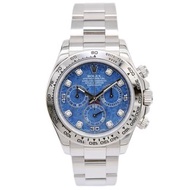 ROLEX/勞力士 116509 18CT白色黃金, 罕有SODALITE 方鈉石面 宇宙計型迪通拿 #HK10820