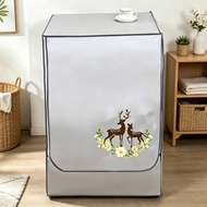 Washing Machine Cover Suitable For Front-Loading Machines (6-25kg) Uv Protection Dustproof Sunproof 