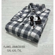 KEMEJA Jumbo Flannel Shirts 5xl 6xl 7xl