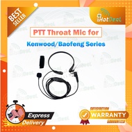 PTT throat mic Kenwood / Baofeng series