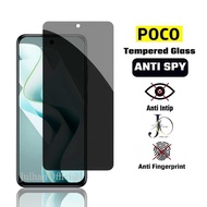 Tempered Glass Anti Spy poco F5 F5 Pro F6 F6 Pro
