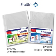 Clear Sheet Protectors A4 Size (11 Holes, 30 holes) 10 sheets/pack