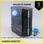 Tritron Pro 300 GIGABYTE B460M Intel i5-10400 8GB RAM 512GB SATA SSD GTX 1050 Ti 4GB W11 Pro Used Ga