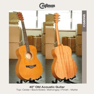 🔥Clerance Sale ถูกมาก🔥 Craftman CG80NS OM Guitar กีตาร์โปร่ง 40" ทรง OM ไม้สนซีดาร์ เคลือบด้าน