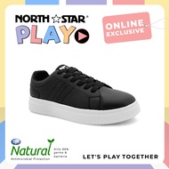 Bata บาจา (Online Exclusive) ยี่ห้อ North Star รองเท้าผ้าใบ ผ้าใบแฟชั่น พร้อมเทคโนโลยี Life Natural ลดกลิ่นอับ 99% สำหรับผู้หญิง รุ่น PLAY สีดำ 5206158