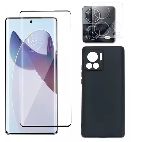 3D Curved Tempered Glass With Soft TPU Case for Moto X30 Pro Protective Film for Motorola Moto S30 E