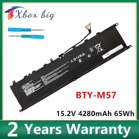 BTY-M57 15.2V 4280mAh 65Wh Laptop battery For MSI GP66 GP76 MS-17K3 Leopard 10UG Series Notebook