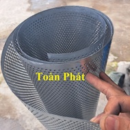 (Khổ cao 1m1.2m) Tôn lỗ mạ kẽm tôn đục lỗ mạ kẽm lưới ruồi kẽm chống rỉ lỗ 4 li