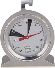 Refrigerator Thermometer for Fridge Freezer Premium Stainless Steel Dial with Recommended Zones