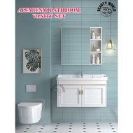 Bathroom Cabinet Washbasin Cabinet Bathroom Simple Washbasin Washstand Mirror Cabinet Set