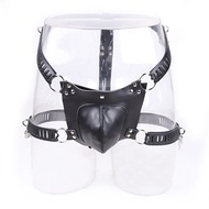 Bondage flirt men appliances chastity pants bondage toys leather pants leather sexy shorts